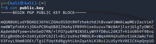 Public key contents