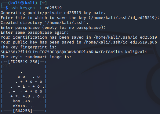 Elliptic curve key pair created with OpenSSH