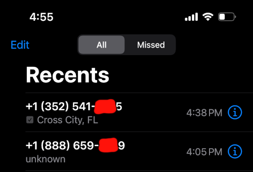 Call Log