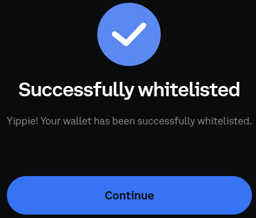 Successful Whitelist