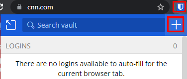 Add login information manually