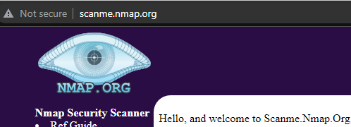 scanme.nmap.org website