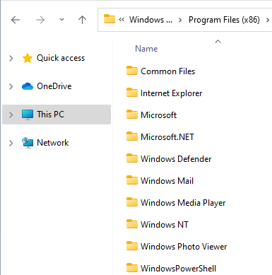 C:\Program Files (x86)