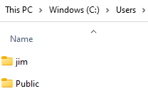 Contents of the *Users* Folder