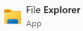 File Explorer Menu Icon