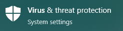 Start Menu: Virus & Threat Protection