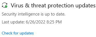 Update Anti-virus Definitions