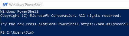 PowerShell prompt