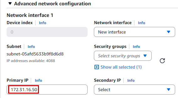Set Private IP